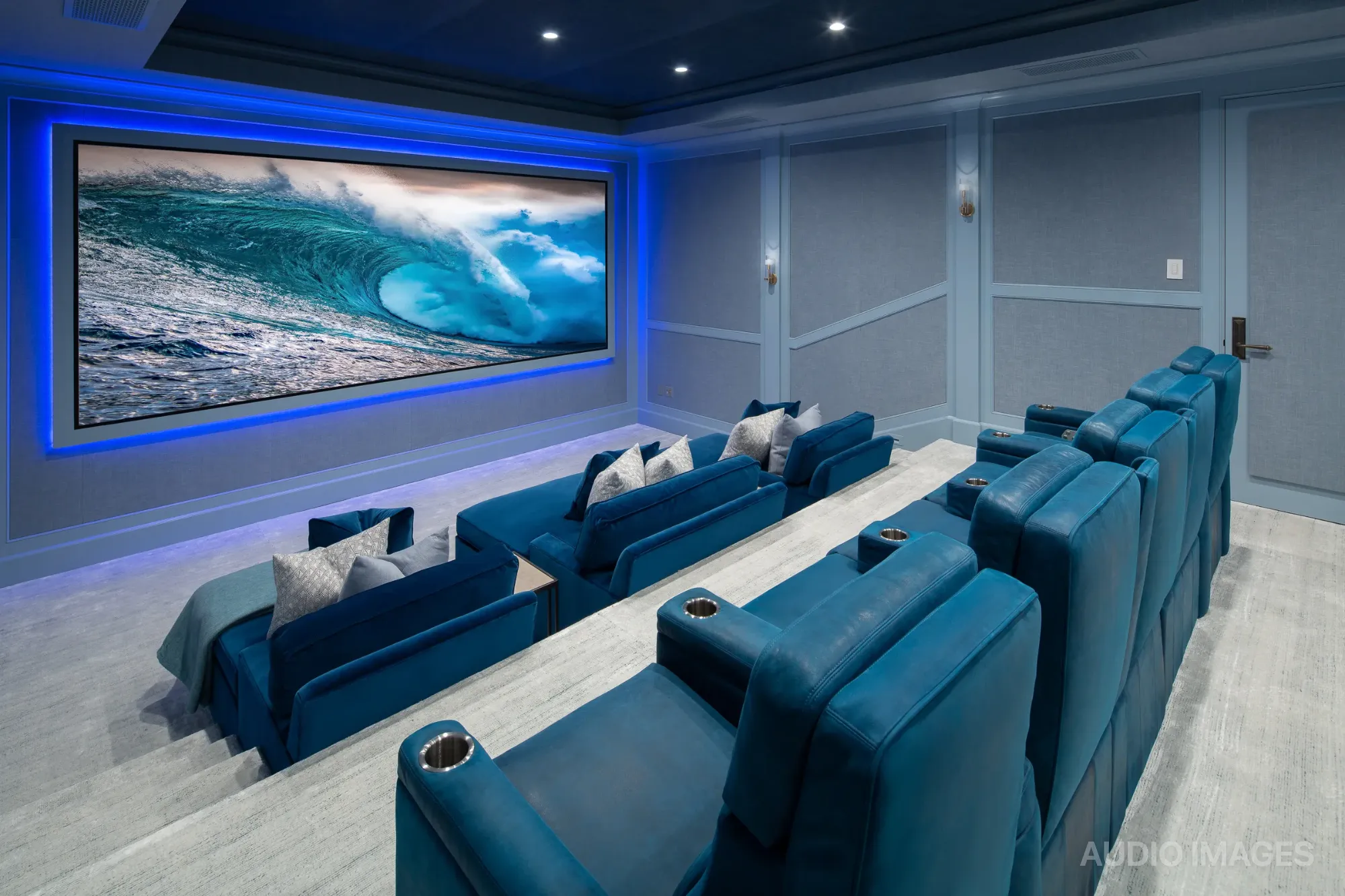 An Audio Images smart home interior in Orange County, California