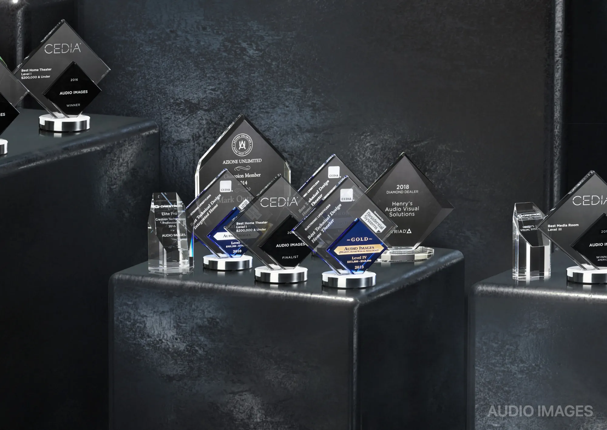 Audio Images industry awards recognizing the most CEDIA home theater and media room wins worldwide