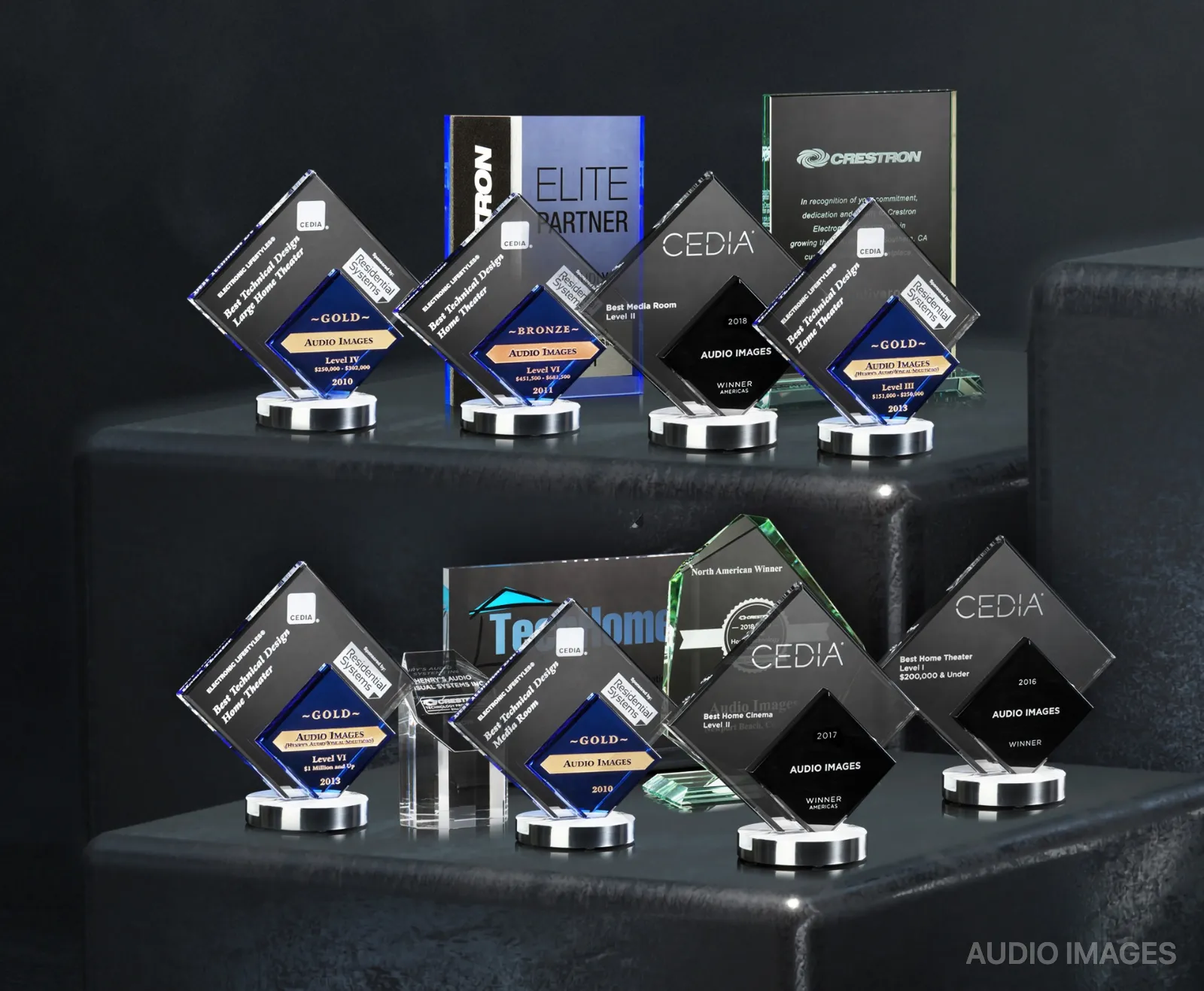 Audio Images industry awards for the most CEDIA home theater and media room wins worldwide