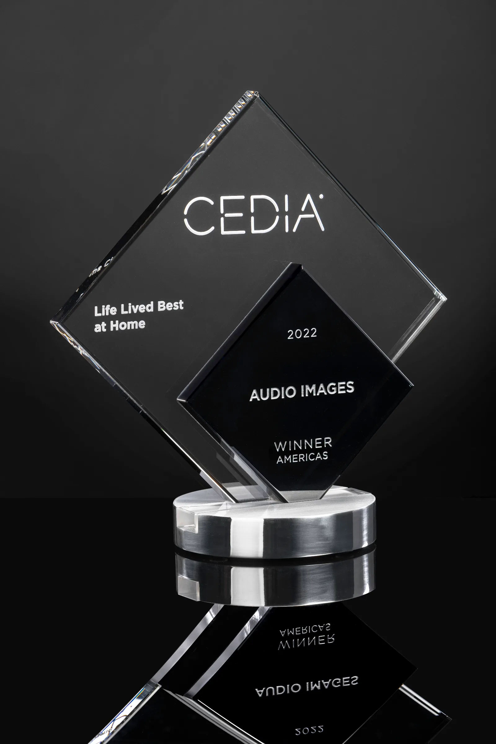 CEDIA Life Lived Best at Home 2022 award presented to Audio Images